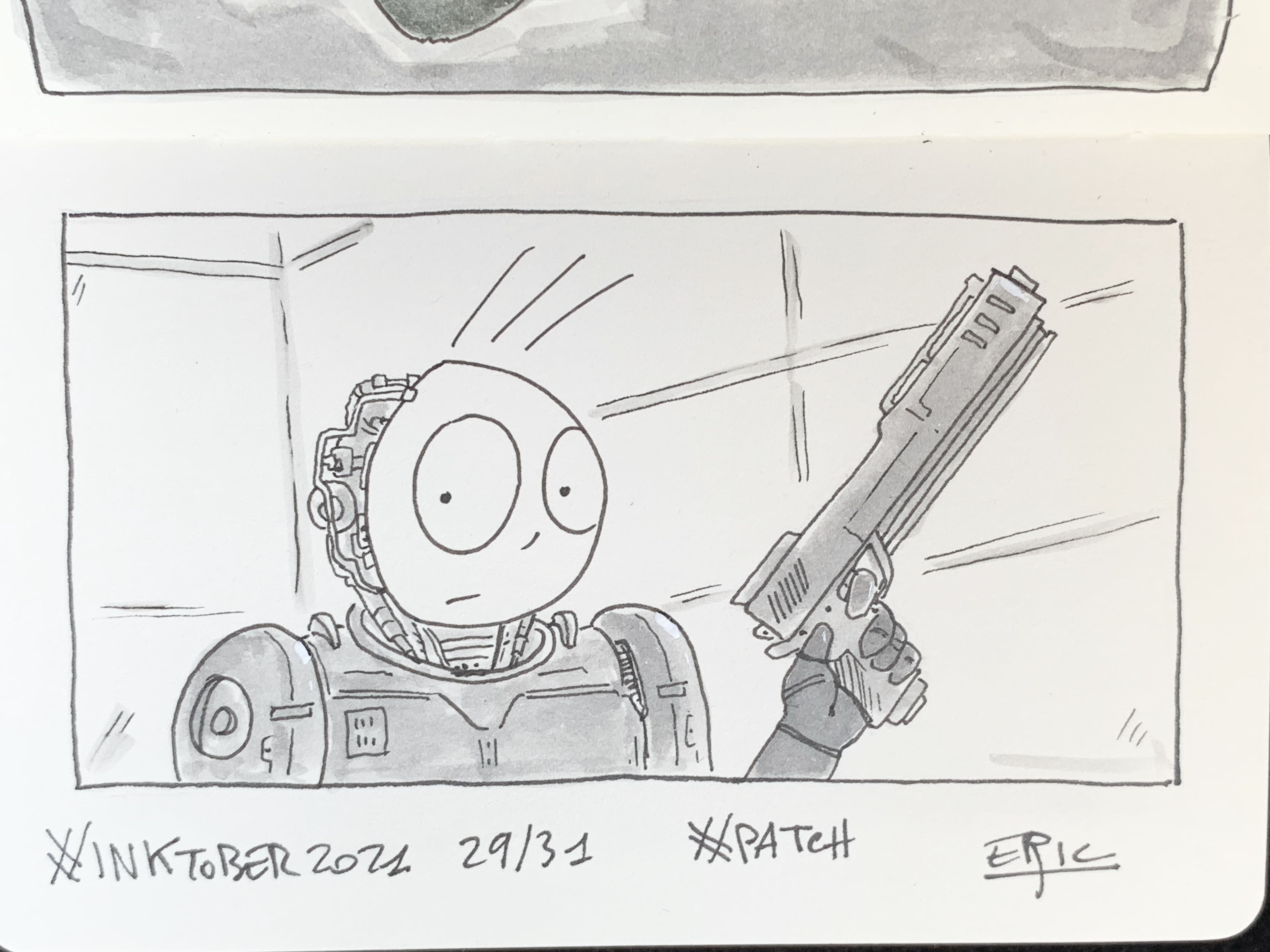 Inktober 2021 · Jour 29 — Pièce · RoboCop